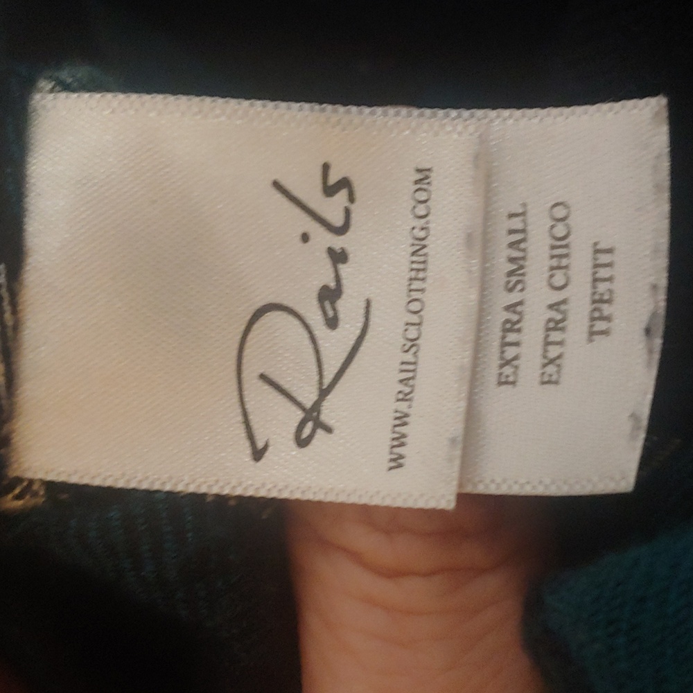 Rails Hunter Spruce And Teal Plaid Button-Down Shirt - Picture 5 of 8